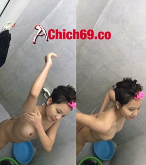 Quay Lén Gái Xinh Sinh Viên Hutech Khỏa Thân Tắm Trong Toilet - Sexviet 23